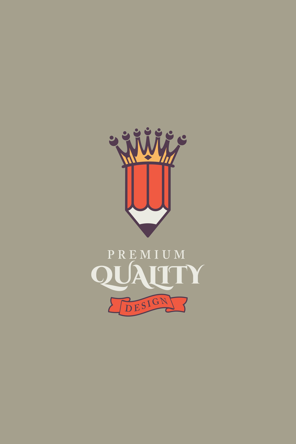 King pencil illustration vector